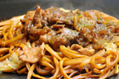 焼きそばの具 - 恋火 新大久保